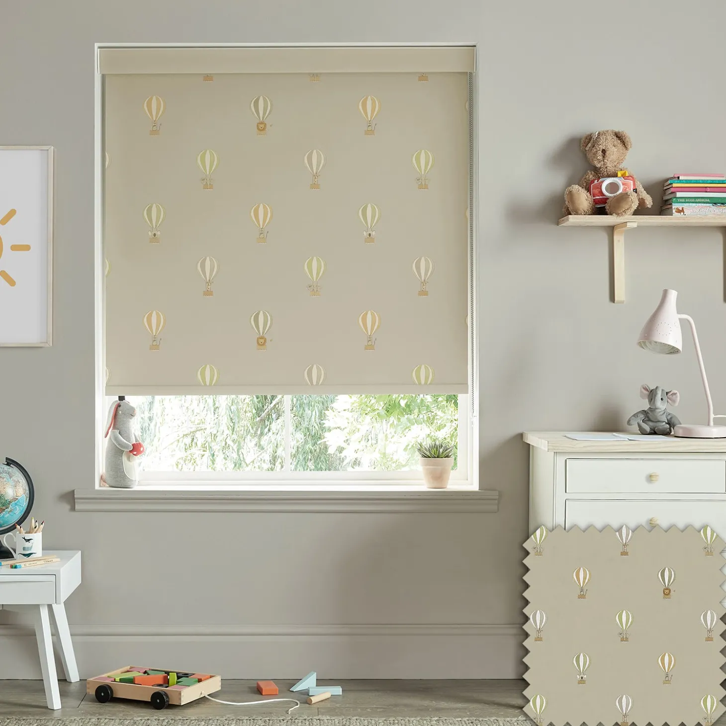 Bears & Balloons Sand Made to Measure Roller Blind