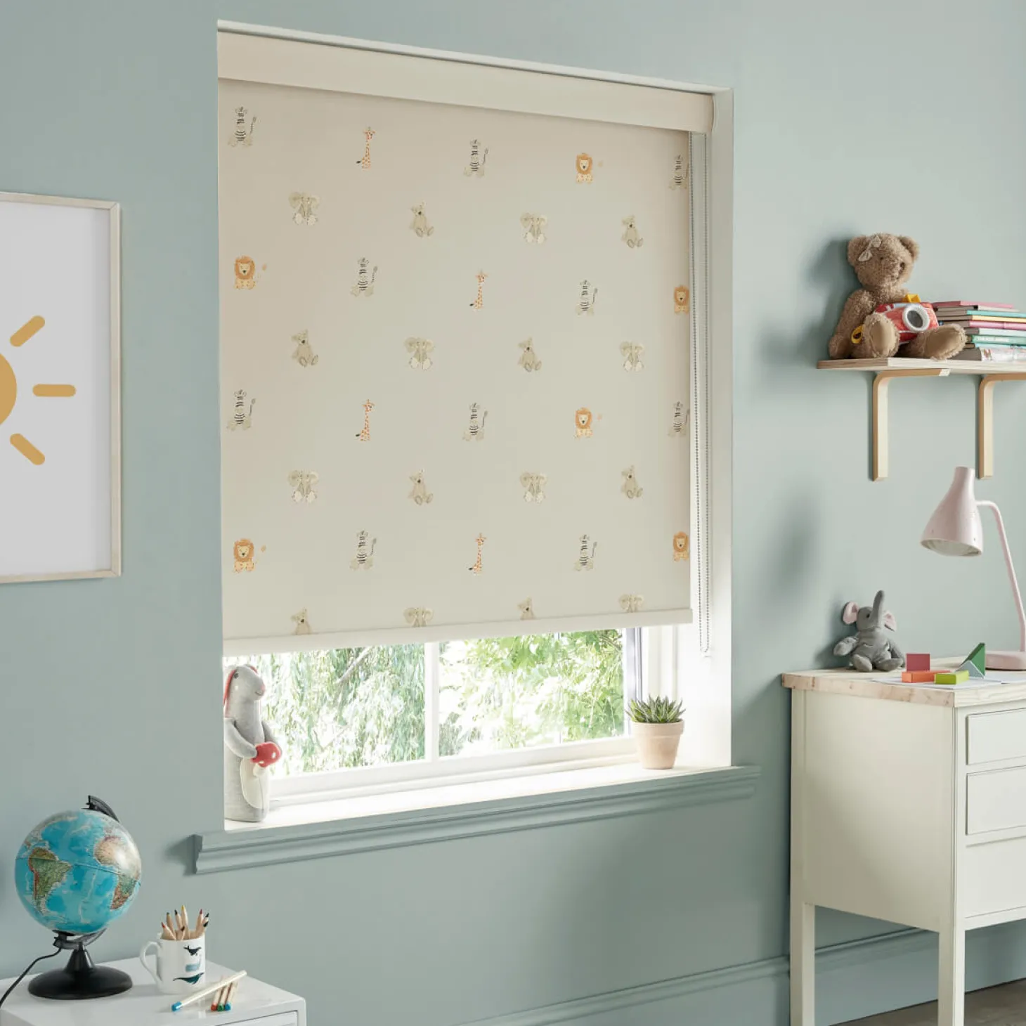 Bears Linen Look Made to Measure Roller Blind