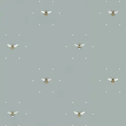 Bees Sky Made to Measure Roman Blind