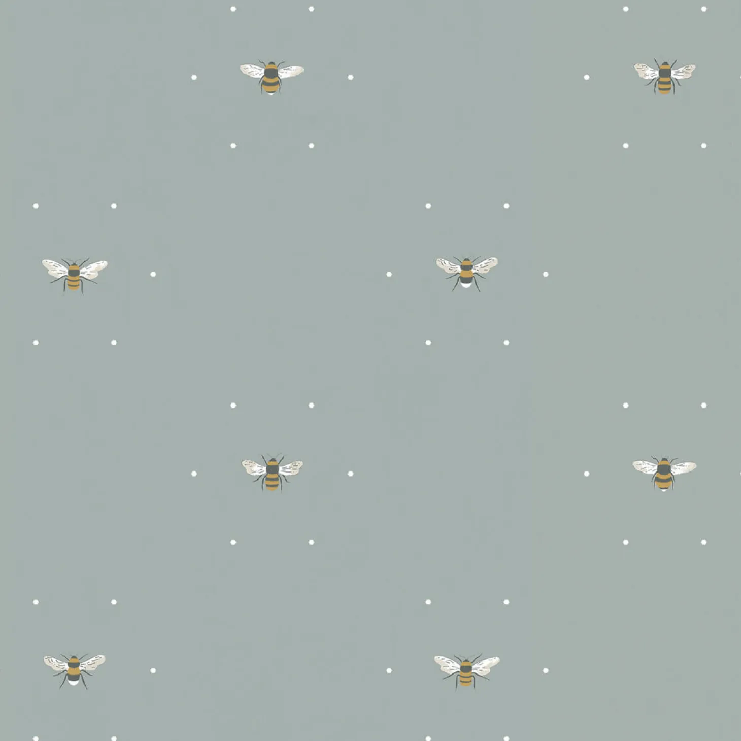 Bees Sky Made to Measure Roman Blind
