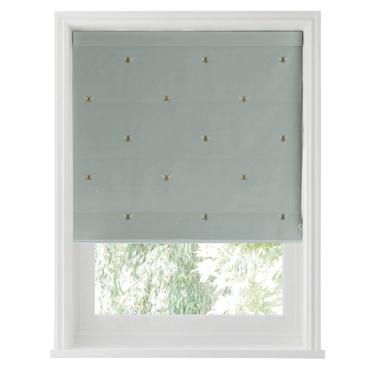 Bees Sky Made to Measure Roman Blind