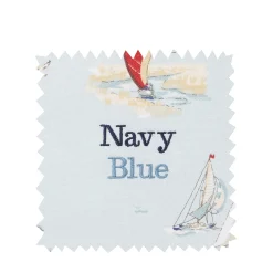 Coastal Boats Scene Tea Towel