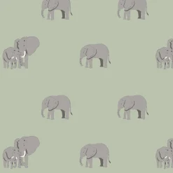 Elephant Sage Green Made to Measure Roman Blind