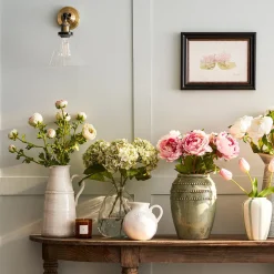Faux Dried Green Hydrangea