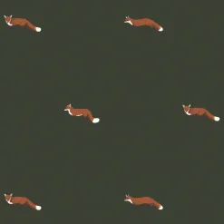 Foxes Forest Green Made to Measure Roller Blind