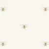 Golden Bees Off White Made to Measure Roman Blind