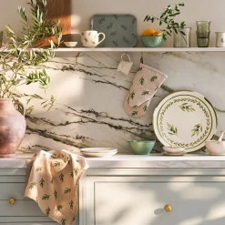 Green Stoneware Bowls (Set of 2)