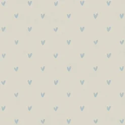 Hearts Duck Egg Made to Measure Roman Blind