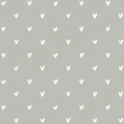 Hearts Grey Made to Measure Roller Blind