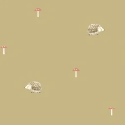 Hedgehogs Mustard Made to Measure Roman Blind