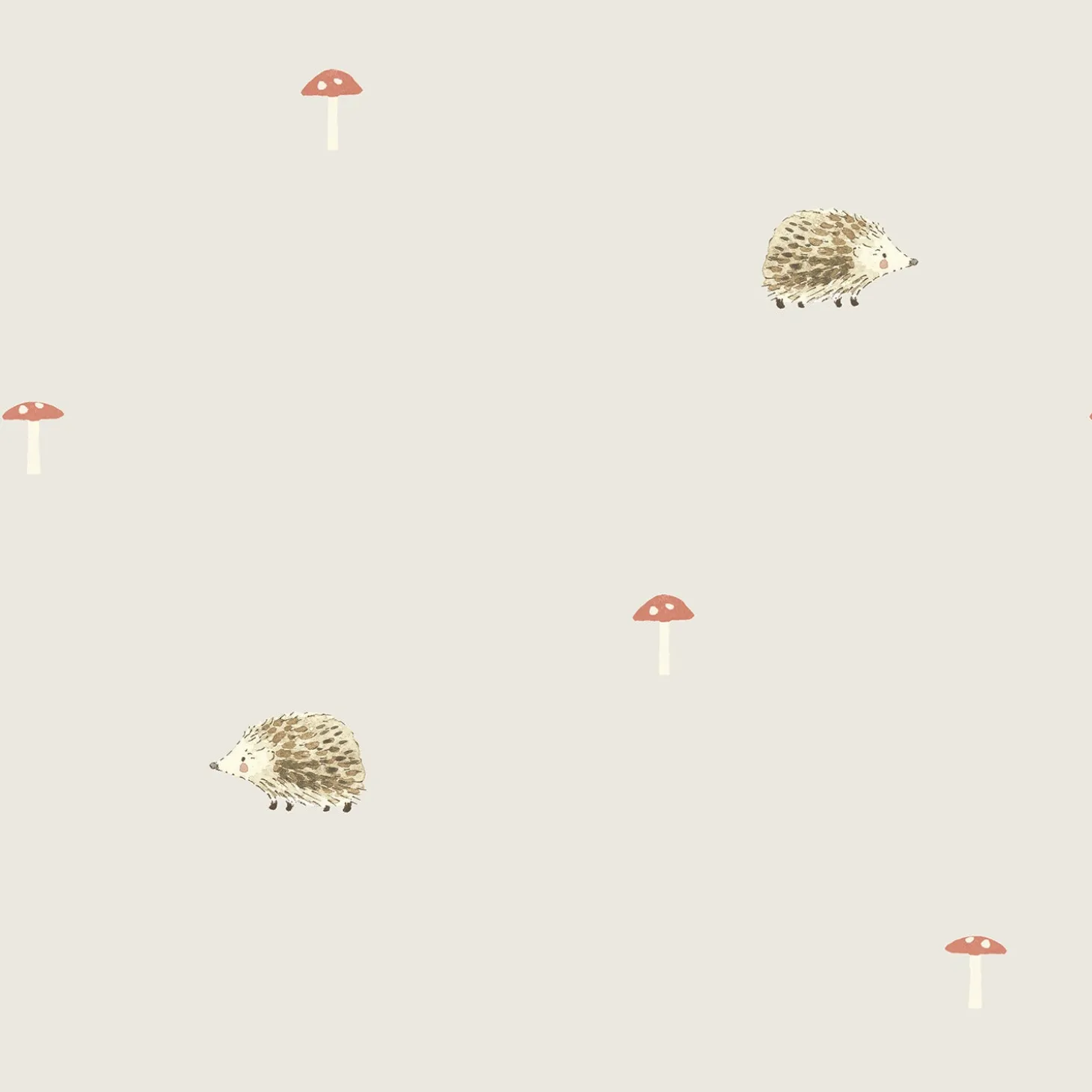 Hedgehogs Neutral Made to Measure Curtains