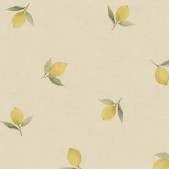 Lemons Linen Look Made to Measure Roman Blind
