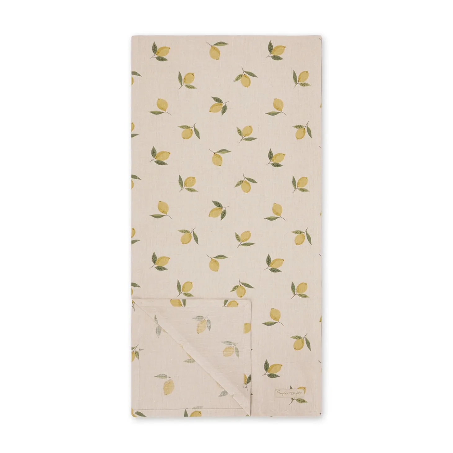 Lemons Linen Table Runner