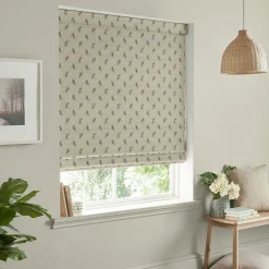 Olive Linen Look Made to Measure Roman Blind