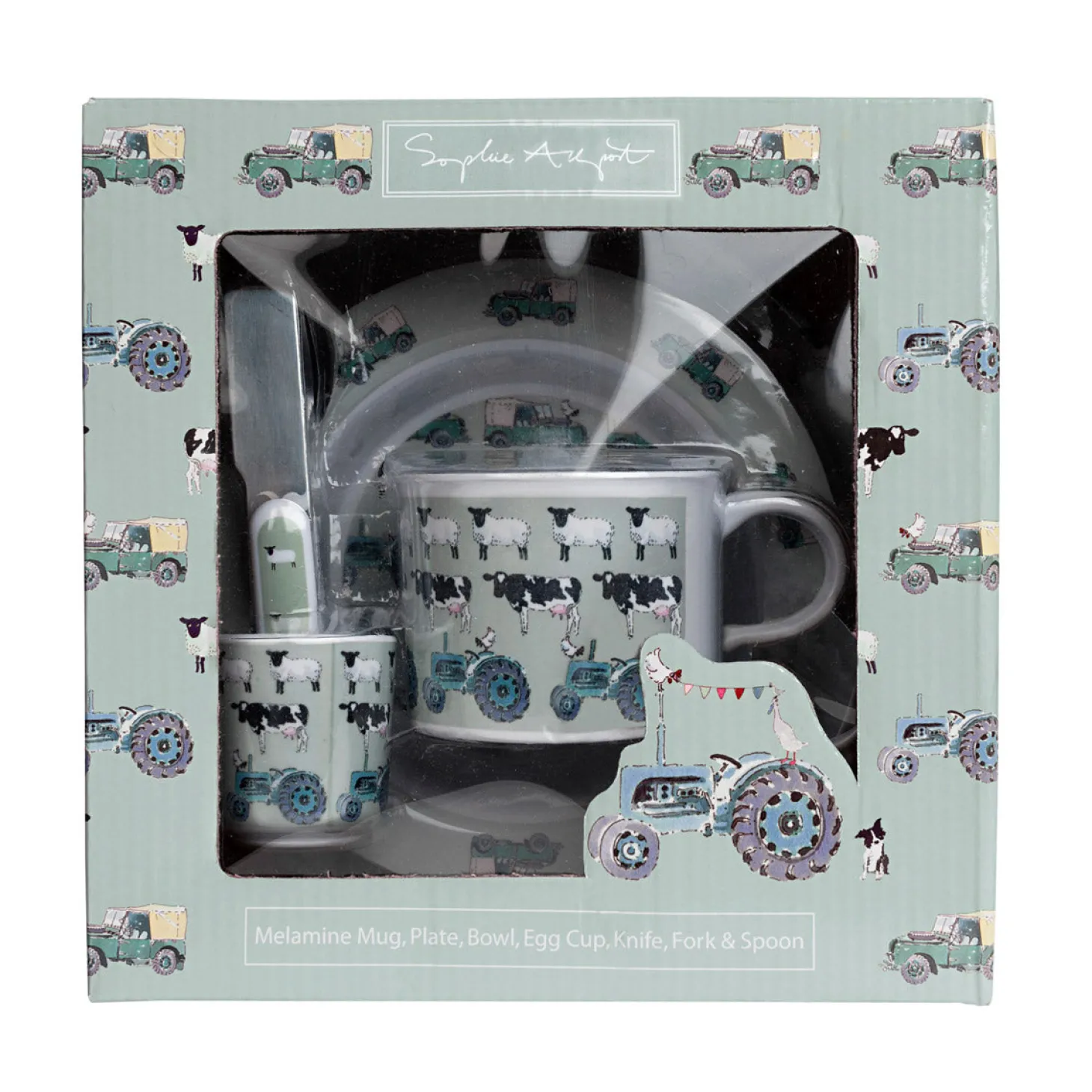 On The Farm Kids Melamine Set