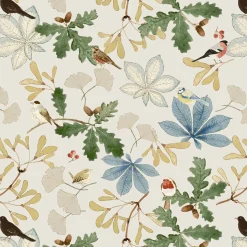 Orchard Birds Neutral Made to Measure Curtains