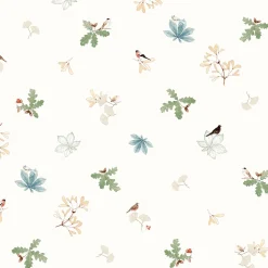 Orchard Birds Off White Made to Measure Roller Blind