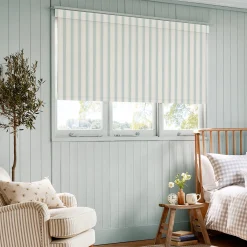 Oundle Blue Stripe Made to Measure Roller Blind