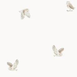 Owls Off White Made to Measure Roman Blind