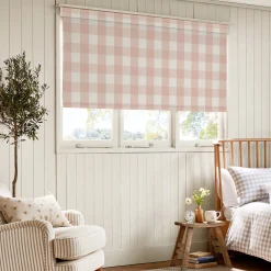 Pink Gingham Made to Measure Roller Blind