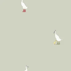 Runner Duck Sage Green Made to Measure Curtains