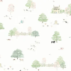 Spring Cottage White Made to Measure Roller Blind