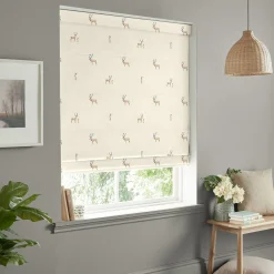 Stags Natural Made to Measure Roman Blind