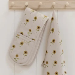 Sunflower Linen Tea Towel