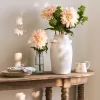 White Tall Terracotta Vase
