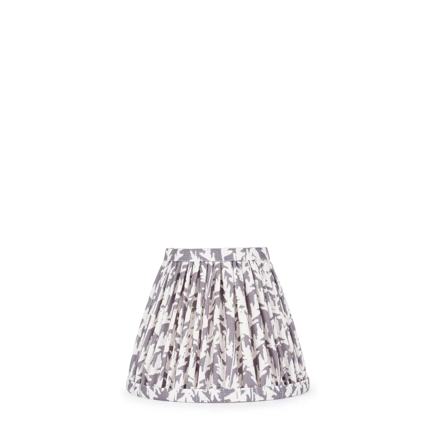 Witham Pearl Grey Leaf Lampshade
